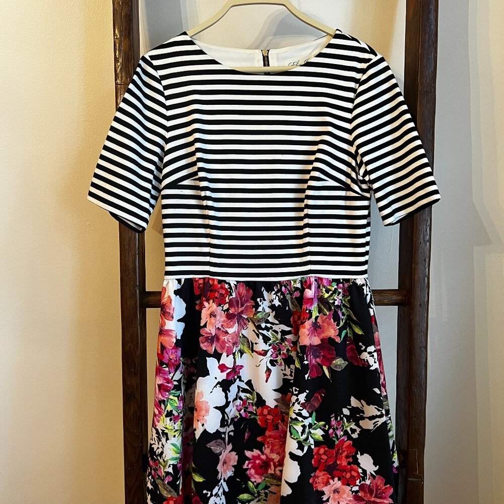 ElizaJ A-Line Floral Dress - Size 10 / Large